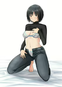 Page 16 of Nanasaki Ai Turtleneck, Jeans Pants, Mizugi, Lingerie - preview thumbnail