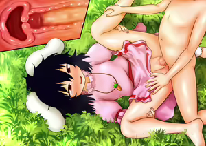 Page 84 of Shota Youkai (Buka) to Isshou ni Hako no Naka ni Tojikomerarete Kyousei Seikou Saserarechau Tewi-chan & Juseishichau Tewi-chan - preview thumbnail