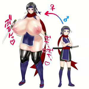 Page 4 of Shota Ninja-kun ga Kata Monster ni Osowarete Bakunyuu Kunoichi ni naru Hanashi - preview thumbnail