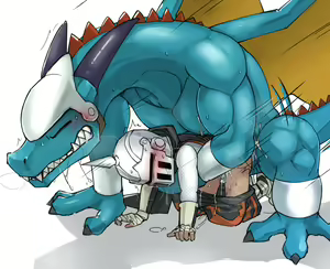 Page 3 of ナマの戦闘を見せつけるモンスターと主人 - preview thumbnail