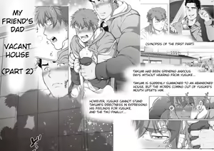 Tomodachi no Otou-san Akiya Katazuke Hen Kouhen | Friend's Dad Vacant House Cleanup Edition Second Part Ch. 8 — hentai manga cover on Fhentai