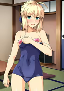 Page 8 of Saber-san Towel Ichi-mai Otokoyu e - preview thumbnail