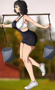 Page 3 of Maiden of Milk: Clarabelle Visual Novel CG - preview thumbnail