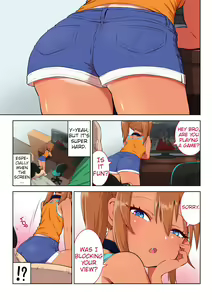 Gēmu shi tetara on'nanoko ga mata no ma ni suwatte kita | When I was playing a game, a girl sat between my crotch — hentai manga cover on Fhentai