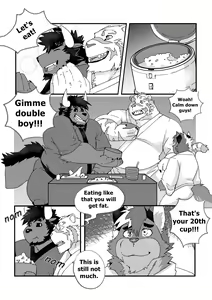 Page 2 of Happy Dinner With Big Guys - Youhei Doujinshi - preview thumbnail