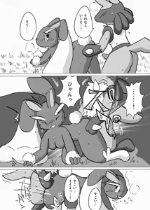 Page 12 of Lucario and Lopunny doujin - preview thumbnail