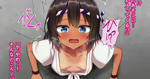 Kabe ni Hamatte Shimatta Omatsuri no Onnanoko ni... — hentai manga cover on Fhentai