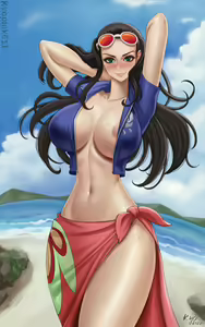 Page 9 of September_Robin_ONE PIECE_process_preview_ Pt9 NSFW（All） - preview thumbnail