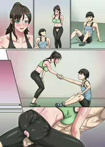 Page 46 of Bijin Trainer to Shasei Lesson! Ero Body ni Namadashisuru Dake no Koshiburi PakoPako Moutokkun - preview thumbnail