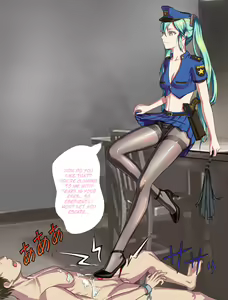 Page 3 of Multi-clothes status difference MIKU policewoman foot massage and high heels stepping on urethra torture - preview thumbnail