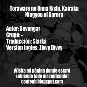 Page 10 of Toraware no Onna Kishi, Kairaku Ningyou ni Sareru - preview thumbnail