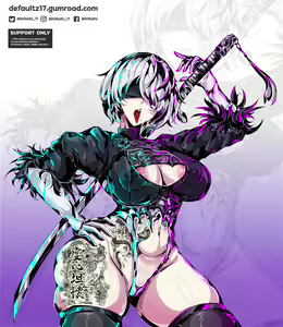 Page 21 of 2023  2B Neir Automata Gumroad rewards - preview thumbnail