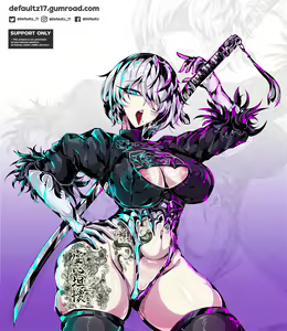 Page 37 of 2023  2B Neir Automata Gumroad rewards - preview thumbnail