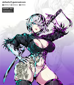 Page 64 of 2023  2B Neir Automata Gumroad rewards - preview thumbnail