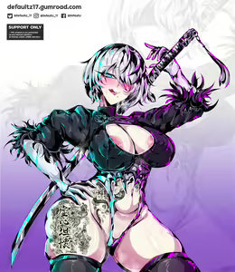 Page 74 of 2023  2B Neir Automata Gumroad rewards - preview thumbnail