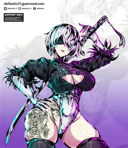 Page 8 of 2023  2B Neir Automata Gumroad rewards - preview thumbnail