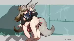 Page 4 of Futanari Kishi Kyougi Shasei Hi Kyori Taiketsu - preview thumbnail