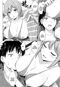 Page 13 of Jounetsuteki na Natsu no Resort o Yuigahama Oyako to. - Yuigahama'mother & Yui have sex with hachiman. | Страсть на летнем курорте с матерью и дочерью Юигахама. - preview thumbnail