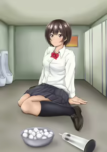 Page 2 of Excretion Play In The Men's Toilet - preview thumbnail