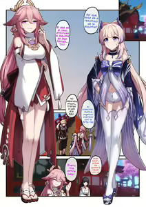 Page 2 of Kokomi and Miko ~ Love is war - preview thumbnail