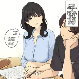 Shikarikata ga Yasashi Sugiru Onee-san ga Kairaku Semesarechau Hanashi | A Lady With a Soft Approach to Discipline is Assailed by Pleasure — hentai manga cover on Fhentai