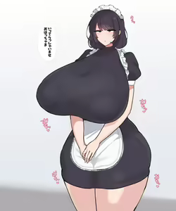 Nagasareyasui Bakunyuu Meido-san ga Haramumade. — hentai manga cover on Fhentai