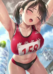 Kyougigo ni Ikigire shiteiru Rikujoubu JK-san — hentai manga cover on Fhentai