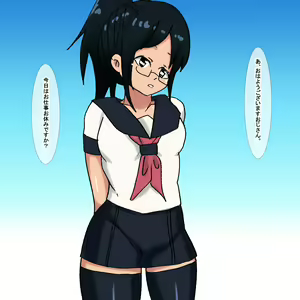Page 4 of 1au Ponytail Cool Megane Gakusei - preview thumbnail