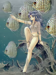 Page 17 of 都築和彦CGアート集3 AQUA - preview thumbnail