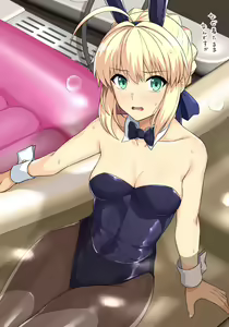 Page 8 of Bunny Fuuzoku Saber-san Shiensha Muke Sabun - preview thumbnail