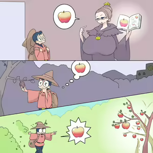 Page 10 of Witch's Apprentice and Fairy & Apple Keeper & Beware of Water Spirits - preview thumbnail