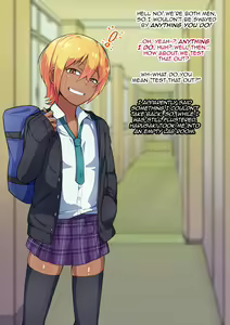Page 16 of Otokonoko to xx No. 3 ~Kasshoku Inbi na Doukyuusei vs Seijitsu Karin na Seitokaichou~ - preview thumbnail