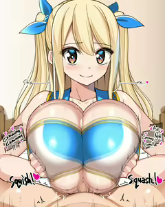 Page 10 of Lucy Hizaue Zuri ♡ | Lucy's Knee-High Paizuri ♡ - preview thumbnail