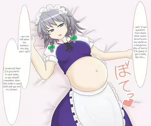 Page 23 of Sakuya-san ni Fudeoroshi de Tanetsuke | Impregnating Sakuya-san the first time you mated. - preview thumbnail