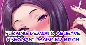 Kuso Gedou Bitch Gyakutai Hitozuma Ninpu | Fucking Demonic Abus*ve Pregnant Married Bitch — hentai manga cover on Fhentai