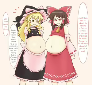 Page 59 of Reimu & Marisa Haramase | Impregnating Reimu and Marisa - preview thumbnail