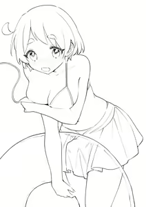 Page 2 of Futanari Kanojo no Mizugi ni Komara Sareru Kai - preview thumbnail
