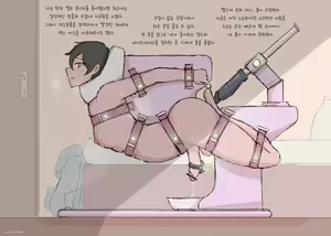 Bondage Machine gone wrong - hentai manga cover image
