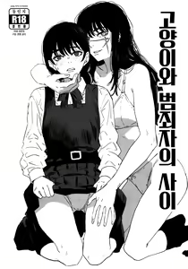 Neko to Hanzaisha no Aida | 고양이와 범죄자의 사이 — hentai manga cover on Fhentai