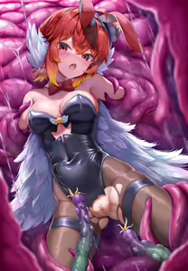 Shokushu no Otoshiana ni Ochita Bunny-chan — hentai manga cover on Fhentai