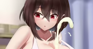 Relaxation while being squeezed by 118cm breasts - hentai manga cover image