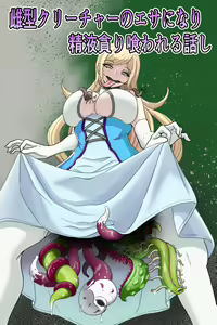 Mesugata Creature no Esa ni Nari Seieki Musabori Kuwareru Hanashi — hentai manga cover on Fhentai