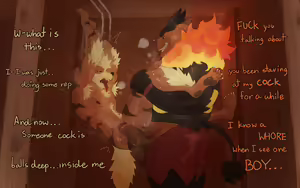 Arcanine X Emboar — hentai manga cover on Fhentai