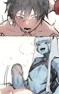 Page 4 of Zero Two and Zero One x Hiro futa - preview thumbnail