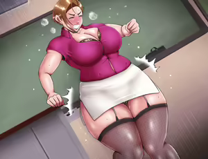 Page 445 of Our meat urinal teacher -the GAME- The perverted life of a young mom teacher - preview thumbnail
