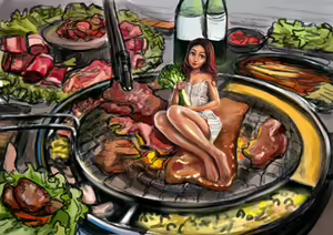 Page 17 of Selected Cannibalistic Art Paintings - preview thumbnail