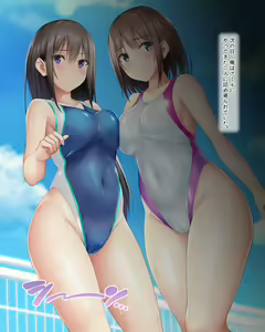Page 161 of Suieibu no Seisokei Osananajimi to Honnou Mukidashi no Nakadashi Onedari Icha Love Sex! ~Futari no Osananajimi ga Ore no Chinpo o Neratte Yuuwaku Battle~ - preview thumbnail