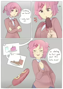 Page 428 of Doki Doki Literature Club Collection - preview thumbnail
