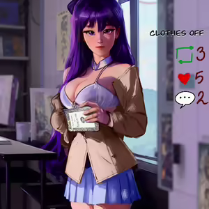 Page 1449 of Doki Doki Literature Club Collection - preview thumbnail