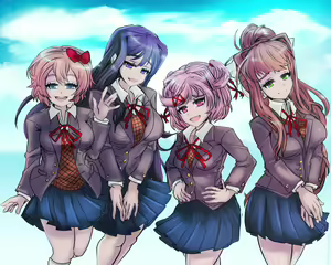 Page 1095 of Doki Doki Literature Club Collection - preview thumbnail